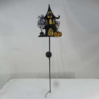 Solar Haunted House Stakes w/ LED Lights