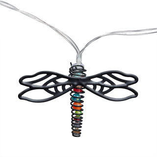 10pc Dragonfly String Lights w/Warm White LED Lights