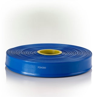 1-1/2" ID Blue PVC Flat Water Discharge Hose x 300 FT