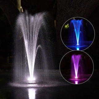 Floating Spray Fountain with 48 LED Color Changing  Lights