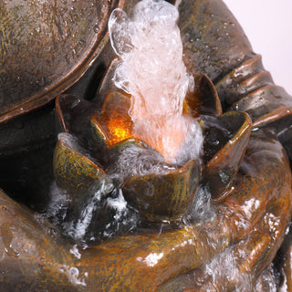 Buddha Fountain with LED Lights