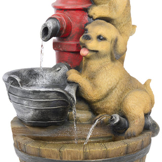 Fountain with Puppies