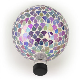 Mosaic Gazing Globe with Colorful Teardrop Design