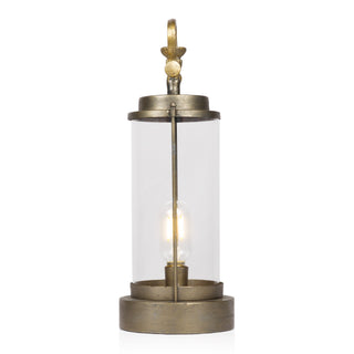Vintage Metal and Glass Lantern - Large