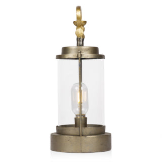Vintage Metal and Glass Lantern-Small