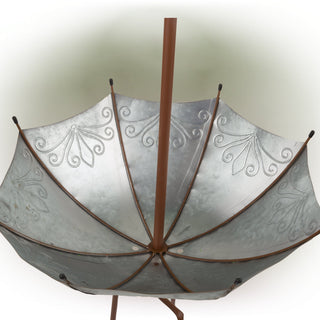 Large Rustic Outdoor UpsideDown Umbrella Planter Garden Stake