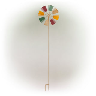 Multi-Color Kinetic Windmill Garden Stake
