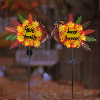 Solar Turkey Stake w/LED Lights