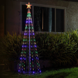 Christmas Tree Tower Decor with 8 Functions & 300 LED Lights