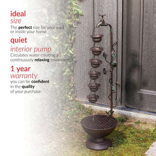 Hanging 6-Cup Tiered Fountain