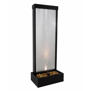 Black-Framed Waterfall Fountain with LED Light - Large w 30LM