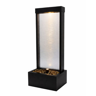 Black-Framed Waterfall Fountain with LED Light -Small