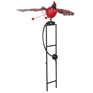 Metal Rocking Cardinal Stake
