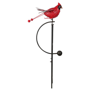 Metal Rocking Cardinal Stake