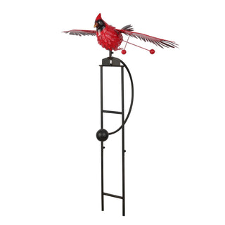 Metal Rocking Cardinal Stake