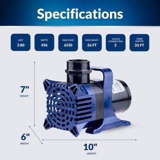 Cyclone Pump 6550GPH / 33 Ft. Cord