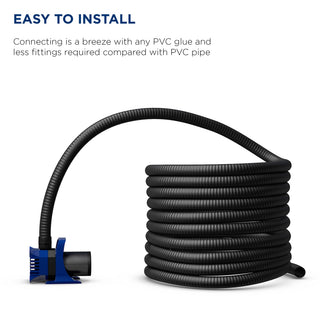 1-1/2" PVC Hose - Black x 25 FT