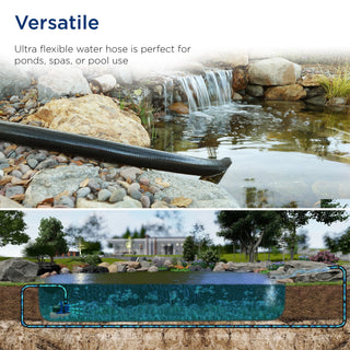 1-1/2" PVC Hose - Black x 25 FT