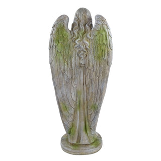 Old World Praying Angel Statue with Mossy Finish