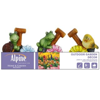 Solar Turtle, Frog & Bird with Tool Decor