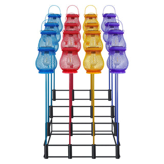 Solar Colorful Mesh Lantern Stake
