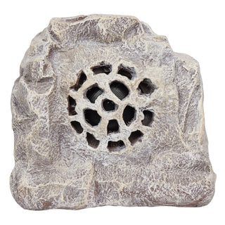 Solar White Outdoor Bluetooth Rock Speaker - Set of 2