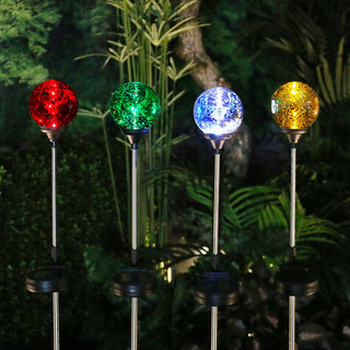 Solar Mercury Ball Garden Stake