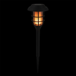 Solar Black Mini Torch Pathway LED Light