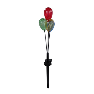 Solar Red, Yellow, Blue & Green Balloon Stake w/LED