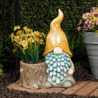 Gnome with Yellow Hat Planter