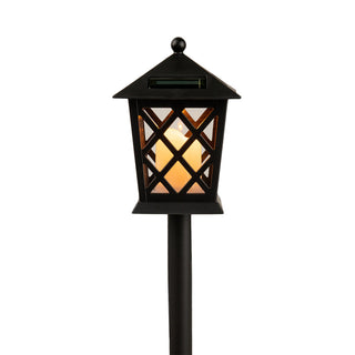 Solar Black Lantern Pathway LED Light