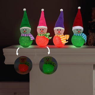 Christmas Snowman w/Color Changing LED