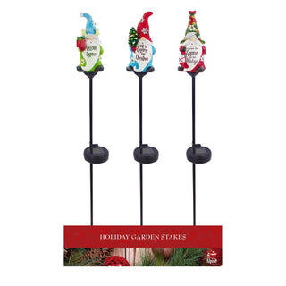 Solar Winter Home Gnomes Garden Stake