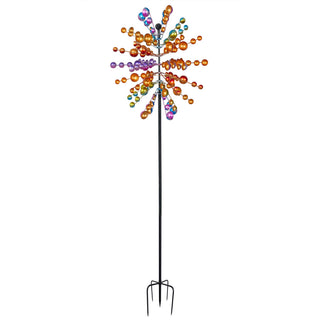 Multicolored Cosmic Array Windmill Stake