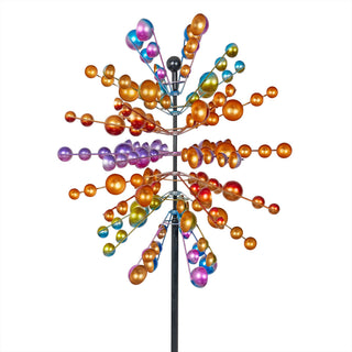 Multicolored Cosmic Array Windmill Stake