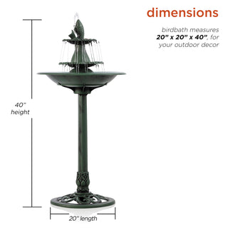 Tiered Pedestal Fish Fountain