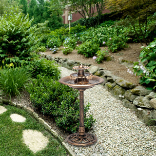 3-Tier Bronze Pedestal Fountain