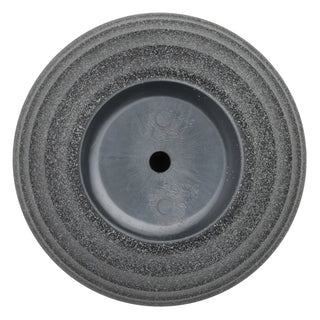 11" Gray Round Striped Stone Finish Planter