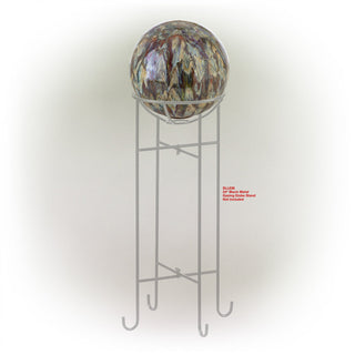 Ceramic Gazing Globe with Running Glaze Finish