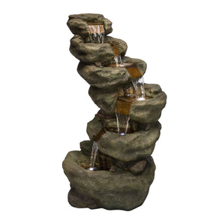 6 Tier Waterfall Fountain with LED Lights