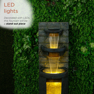3-Tier Fountain with LED Lights