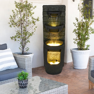 3-Tier Fountain with LED Lights