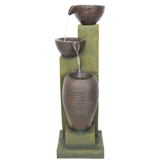 3-Tier Basins Fountain with LED Lights