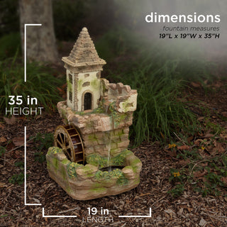 Castle Fairy Garden Fountain