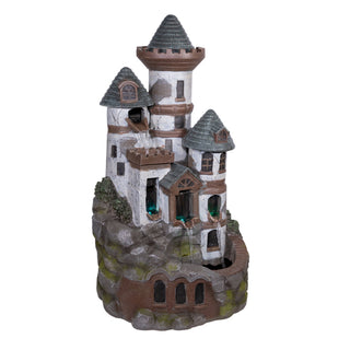 Tower Castle Fountain with Color Changing LED Lights