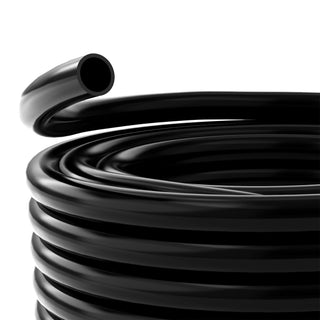 1/2" I.D. x 3/4" Wall PVC Black Tubing x 100' Coil