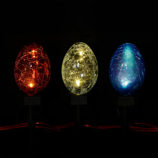 Solar Crackle Glass Stake