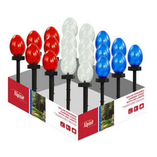 Solar Crackle Glass Stake