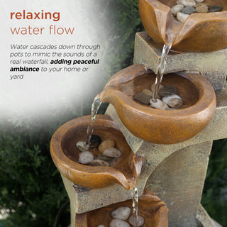 Tiering Pots Tabletop Fountain