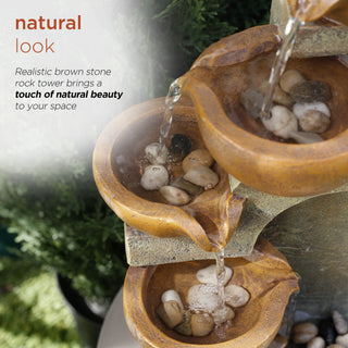 Tiering Pots Tabletop Fountain